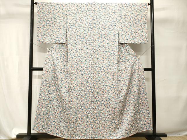 平和屋着物■上質な小紋 流水鴛鴦文 正絹 逸品 CABI7708ev