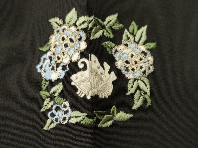 平和屋着物■豪華黒留袖 童子遊び 花唐草文 正絹 逸品 CABI7743ev