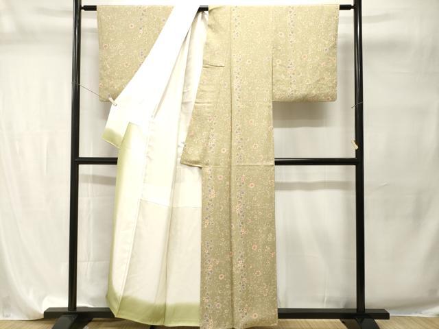 平和屋着物■上質な小紋 枝花文 正絹 逸品 CABI7744ev