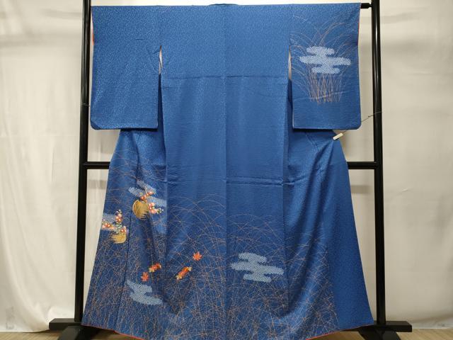平和屋着物■訪問着 絞り エ霞芒花籠文 金彩 正絹 逸品 CABI7768ev