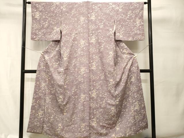 平和屋着物■上質な小紋 流水草花文 正絹 逸品 CABI7771ev