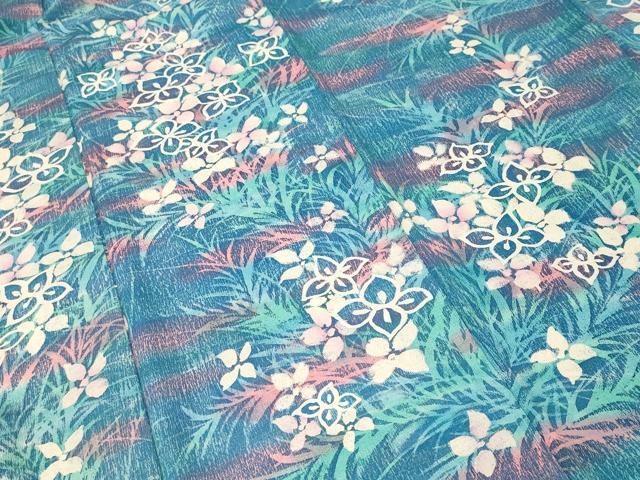 平和屋着物■上質な小紋 草花文 暈し染め 正絹 逸品 CABI7777ev