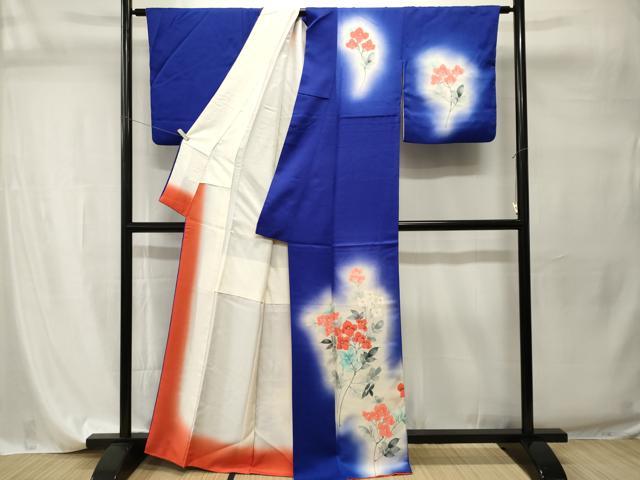 平和屋着物■訪問着 枝花文 暈し染め 正絹 逸品 CABI7784ev