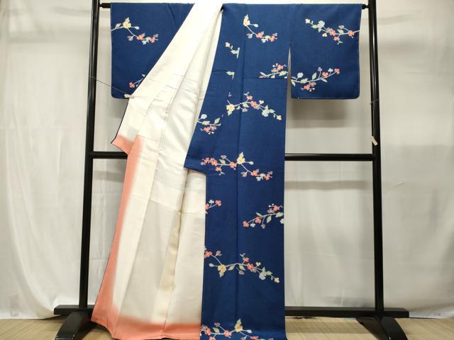 平和屋着物■上質な小紋 枝花文 正絹 逸品 未使用 CABI7830ev