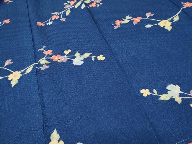 平和屋着物■上質な小紋 枝花文 正絹 逸品 未使用 CABI7830ev