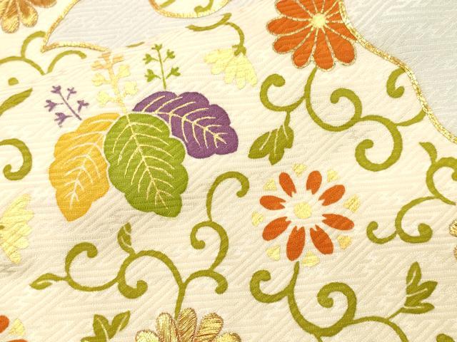平和屋着物■豪華色留袖 駒刺繍 立波花唐草文 金彩 正絹 逸品 CABI7835ev