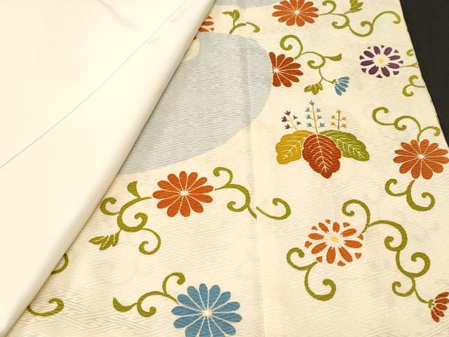 平和屋着物■豪華色留袖 駒刺繍 立波花唐草文 金彩 正絹 逸品 CABI7835ev