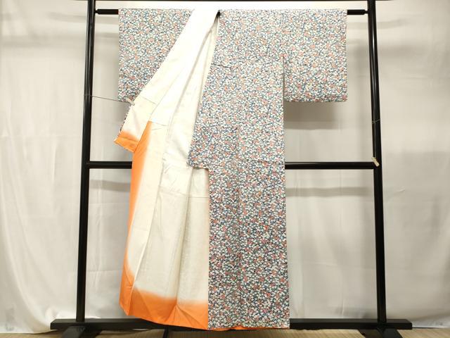 平和屋着物■上質な小紋 枝椿文 正絹 逸品 CABI7853ev