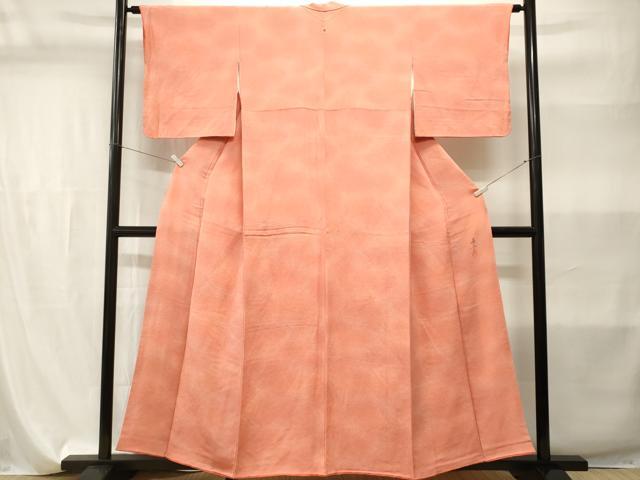 平和屋着物■上質な小紋 作家物 霞文 暈し染め 鬼しぼ縮緬 正絹 逸品 CABI7875ev