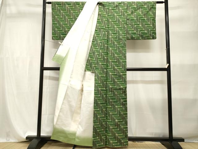平和屋着物■上質な紬 絣文様 正絹 逸品 CABI7878ev