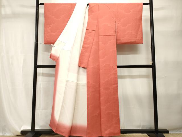 平和屋着物■江戸小紋 鮫小紋柄 雲重ね文 正絹 逸品 CABI7899ev