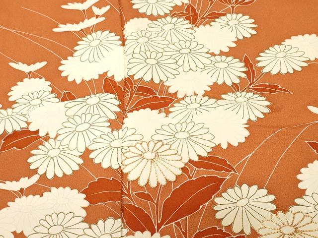 平和屋着物■訪問着 駒刺繍 枝菊文 金彩 正絹 逸品 CABI7900ev