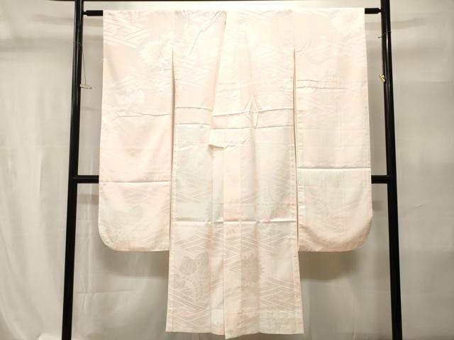 平和屋着物■振袖用長襦袢 無双仕立て 紗綾形菊地紋 暈し染め 洗える着物 CABI7905ev