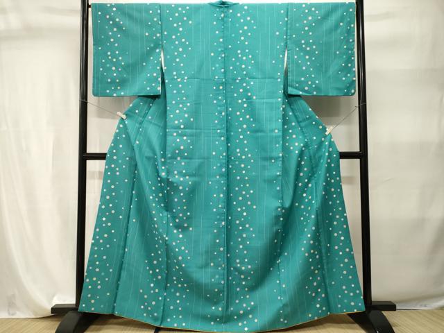 平和屋着物■小紋 水玉 洗える着物 CABI7909ev