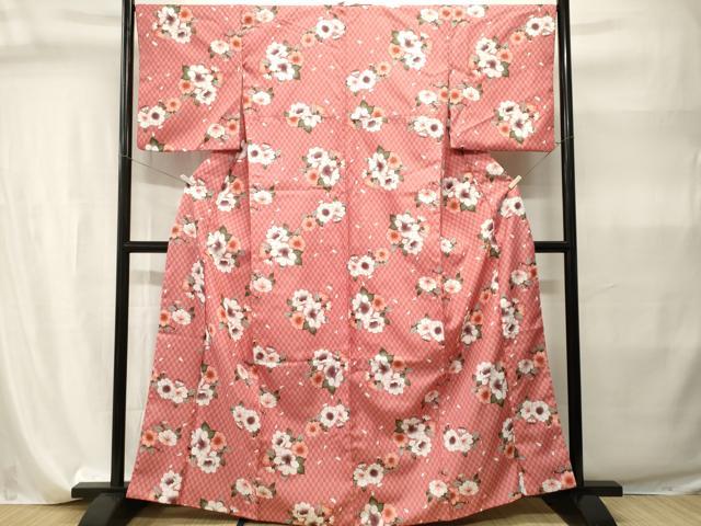 平和屋着物■小紋 矢羽舞花文 洗える着物 CABI7913ev