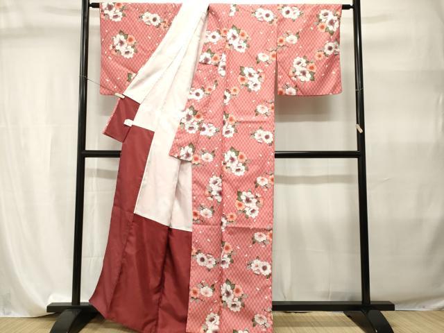 平和屋着物■小紋 矢羽舞花文 洗える着物 CABI7913ev