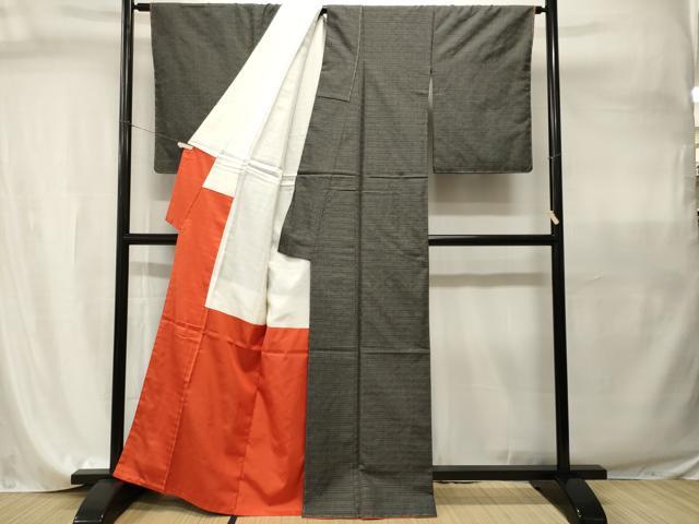 平和屋着物■上質な紬 横段文 正絹 逸品 CABI7936ev
