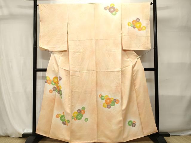 平和屋着物■訪問着 菊文 暈し染め 正絹 逸品 CABI7958ev