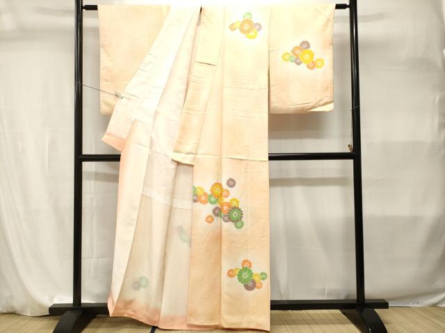平和屋着物■訪問着 菊文 暈し染め 正絹 逸品 CABI7958ev