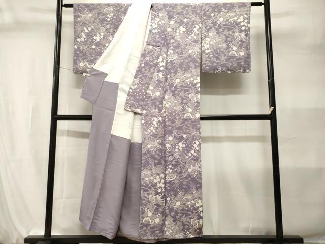 平和屋着物■上質な小紋 御所解文 正絹 逸品 CABI7961ev