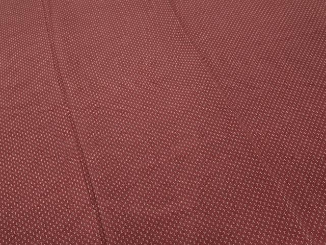 平和屋着物■江戸小紋 分銅繋ぎ 鬼しぼ縮緬 正絹 逸品 未使用 CABI7968ev