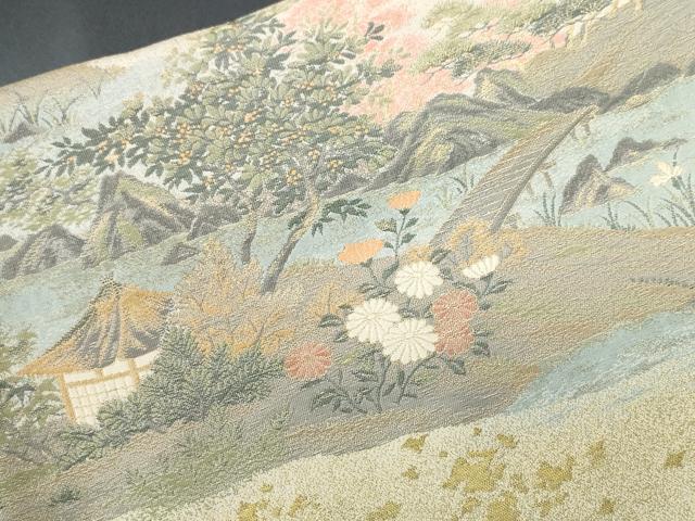 平和屋着物■豪華黒留袖 寿光織 修学院離宮 暈し染め 金糸 さが美扱い 正絹 逸品 CABI7977ev