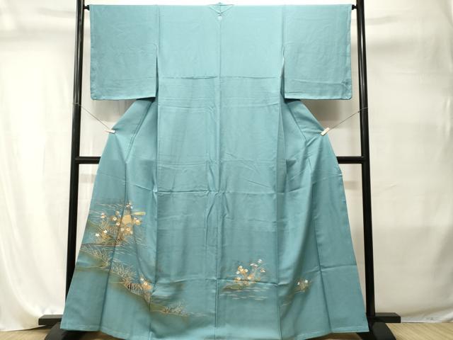 平和屋着物■豪華色留袖 籬流水草花文 金彩 正絹 逸品 CABI7985ev