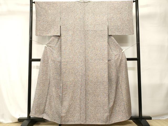 平和屋着物■上質な小紋 草花文 正絹 逸品 CABI7990ev