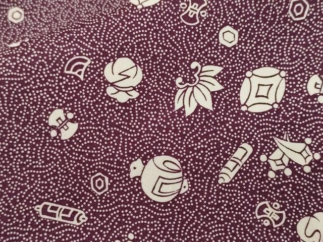 平和屋着物■江戸小紋 宝尽し文 洗える着物 CABI8001ev