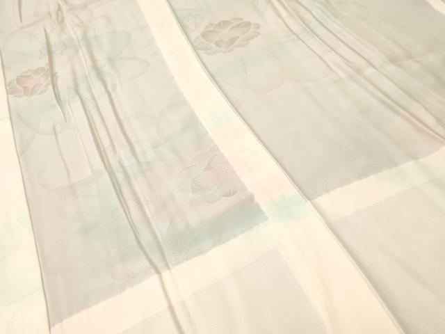 平和屋着物■長襦袢 無双仕立て 舞花地紋 暈し染め 半衿刺繍 正絹 逸品 CABI8015ev