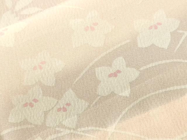 平和屋着物■長襦袢 単衣 芝草花文 正絹 逸品 CABI8019ev