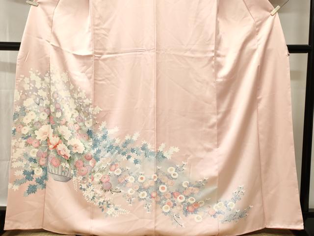 平和屋着物■訪問着 花籠文 暈し染め 正絹 逸品 CABI8033ev
