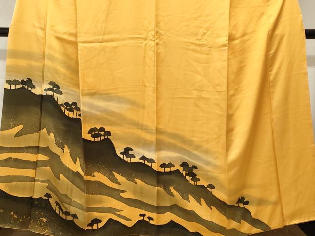 平和屋着物■訪問着 遠山樹林文 暈し染め 正絹 逸品 CABI8039ev