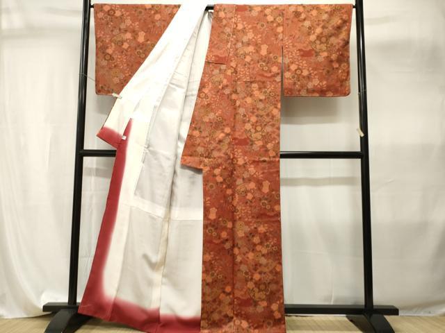 平和屋着物■上質な小紋 辻が花 金彩 正絹 逸品 CABI8076ev