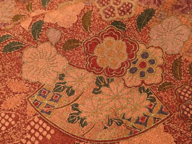 平和屋着物■上質な小紋 辻が花 金彩 正絹 逸品 CABI8076ev