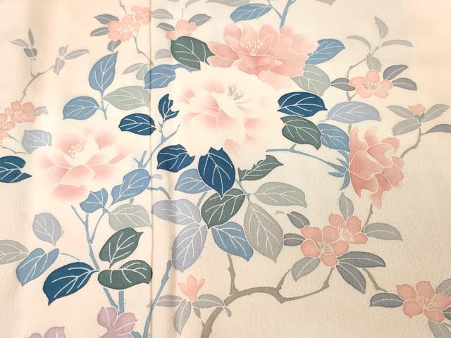 平和屋着物■訪問着 流水枝花文 暈し染め 正絹 逸品 CABI8090ev
