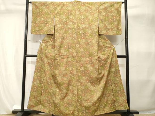 平和屋着物■小紋 菊尽くし 洗える着物 CABI8097ev