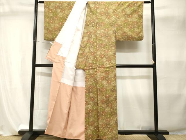 平和屋着物■小紋 菊尽くし 洗える着物 CABI8097ev