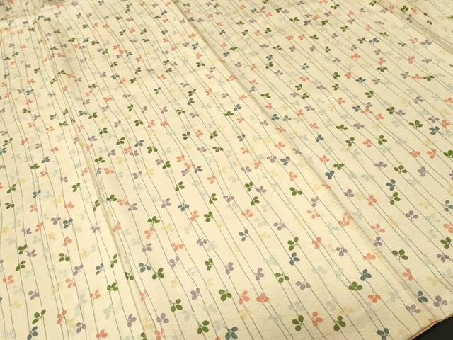 平和屋着物■上質な小紋 よろけ縞 萩文 正絹 逸品 CABI8104ev