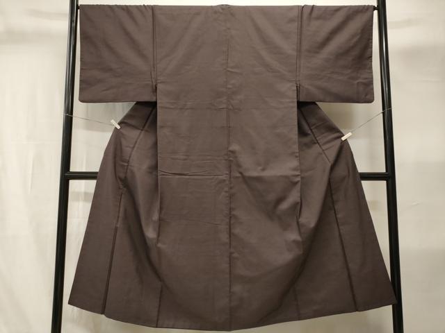 平和屋着物■男性 紬 黒鳶色 正絹 逸品 CABI8105ev