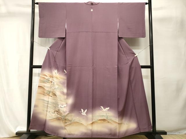 平和屋着物■豪華色留袖 立波飛鶴文 暈し染め 金銀彩 正絹 逸品 CABI8149ev