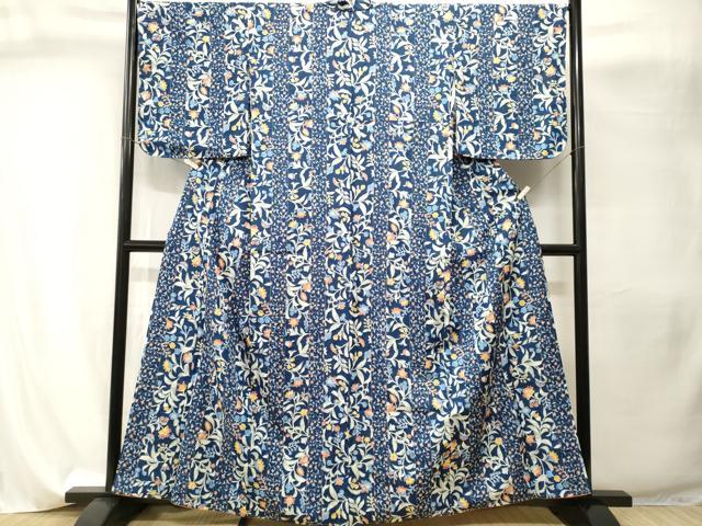 平和屋着物■小紋 更紗枝花間道 洗える着物 CABI8151ev