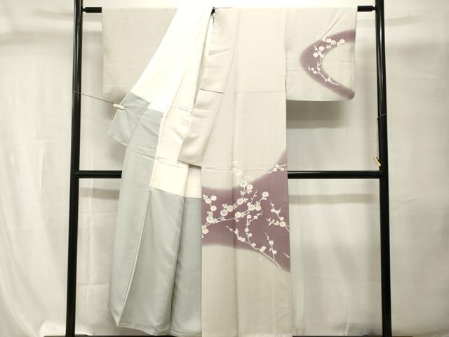 平和屋着物■訪問着 暈し染め 枝菊梅文 暈し染め 正絹 逸品 CABI8166ev