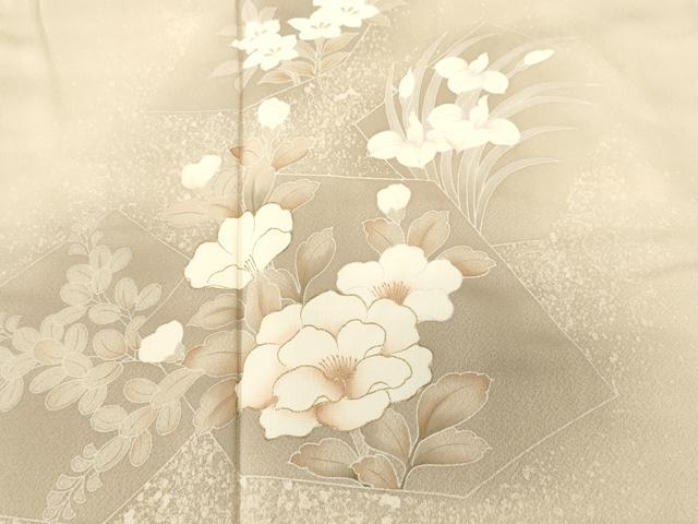 平和屋着物■訪問着 草花文 暈し染め 金彩 正絹 逸品 CABI8173ev