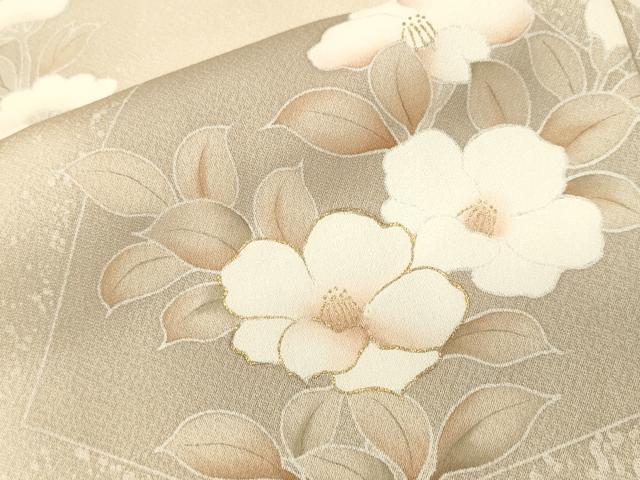 平和屋着物■訪問着 草花文 暈し染め 金彩 正絹 逸品 CABI8173ev