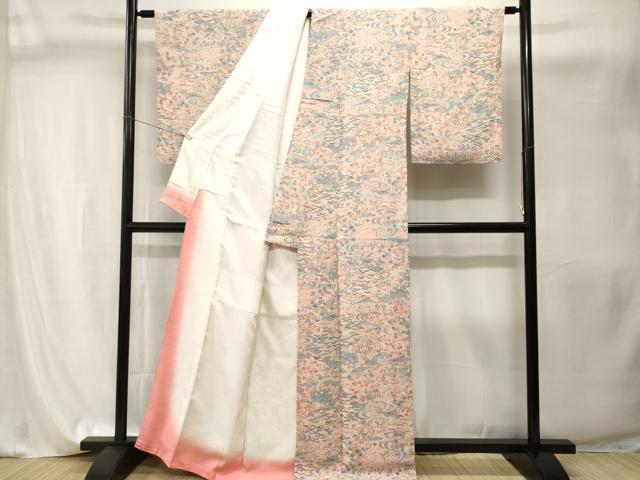 平和屋着物■上質な小紋 松竹梅御所解文 正絹 逸品 CABI8176ev