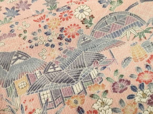 平和屋着物■上質な小紋 松竹梅御所解文 正絹 逸品 CABI8176ev