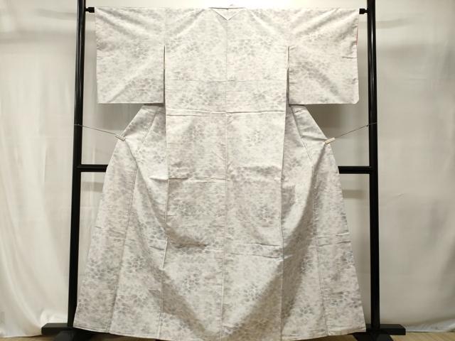 平和屋着物■上質な紬 草花文 正絹 逸品 CABI8179ev