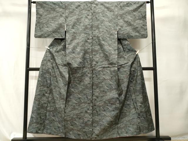 平和屋着物■本場大島紬 草木文 正絹 逸品 CABI8187ev