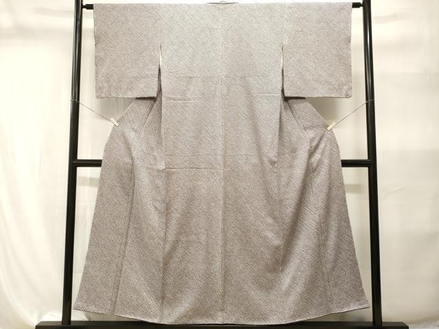 平和屋着物■大変加工の良い総絞り小紋 正絹 逸品 CABI8215ev